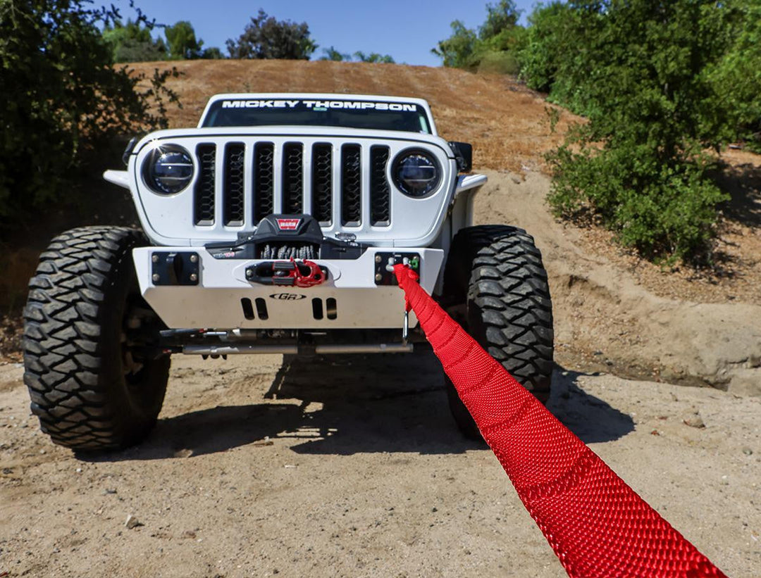 (PRP) (UTV28) Tow Straps and Ropes, Big Daddy, Weavable Recovery Strap, 2 in Width, 14,000 lbs. Breaking Strength, Nylon, Red, Each
