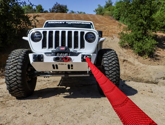 (PRP) (UTV28) Tow Straps and Ropes, Big Daddy, Weavable Recovery Strap, 2 in Width, 14,000 lbs. Breaking Strength, Nylon, Red, Each