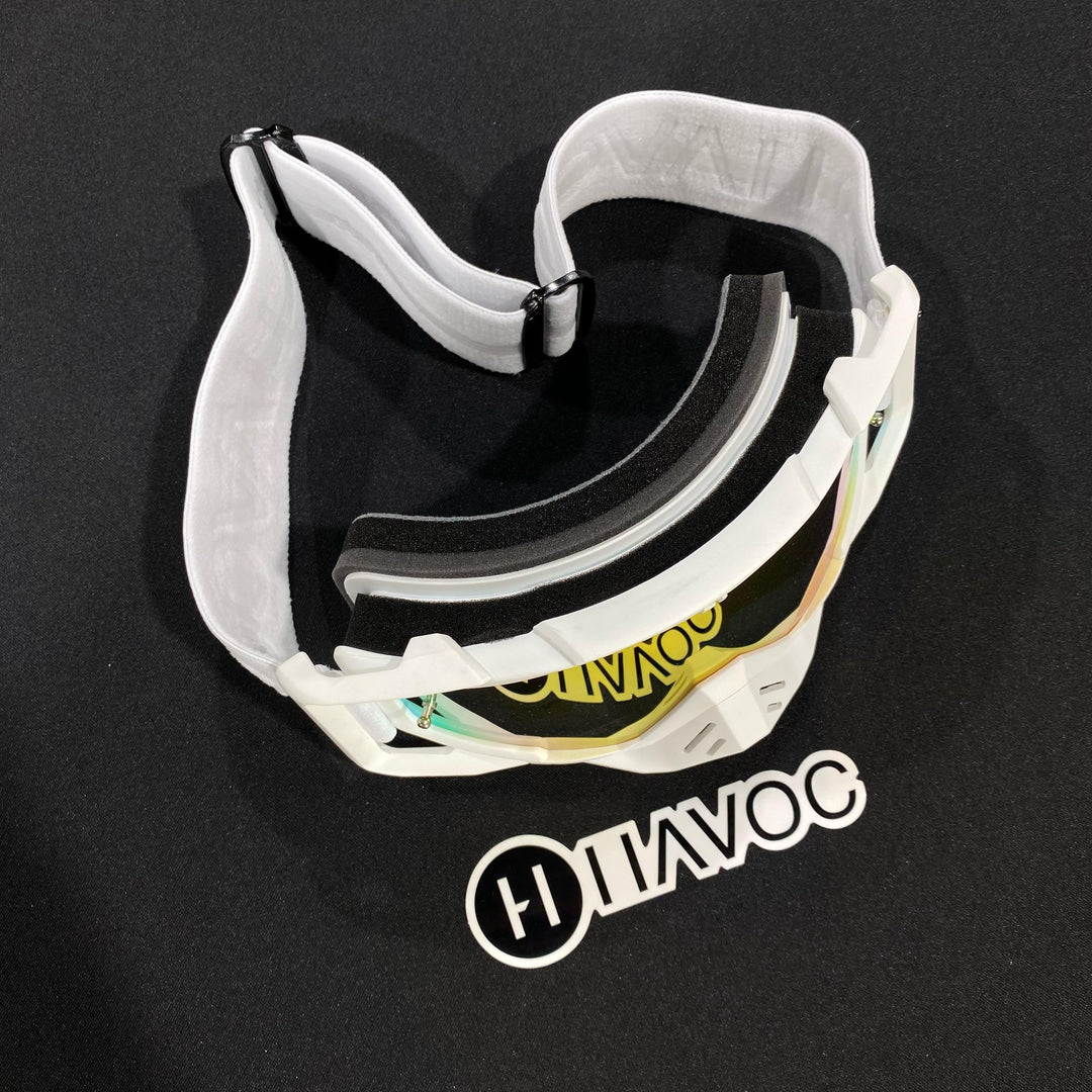 مرآة قوس قزح بيضاء صقيعية / بيضاء حمراء، عدسة منحنية مسبقًا، لكل منها