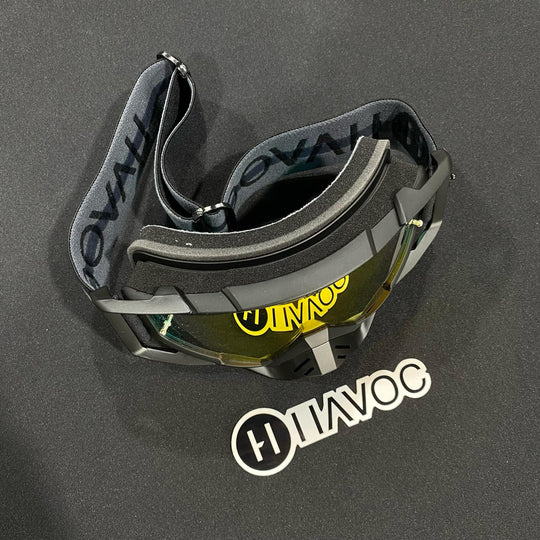 Supernova Black / BlackRed Rainbow Mirror Pre-Curved lens, Each