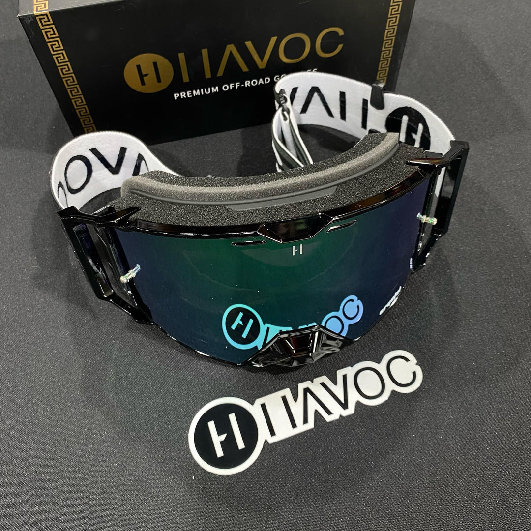 States Helios Black Flag Strap Green Crystal HD Lens Black Frame, Each