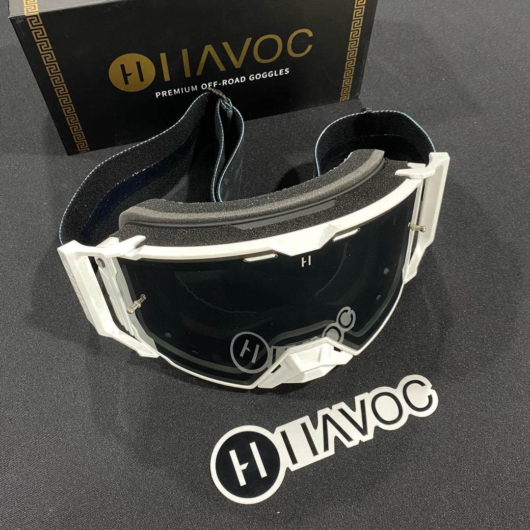 Black Camo Helios Stealth Camo Strap Smoke Lens White Frame, Each