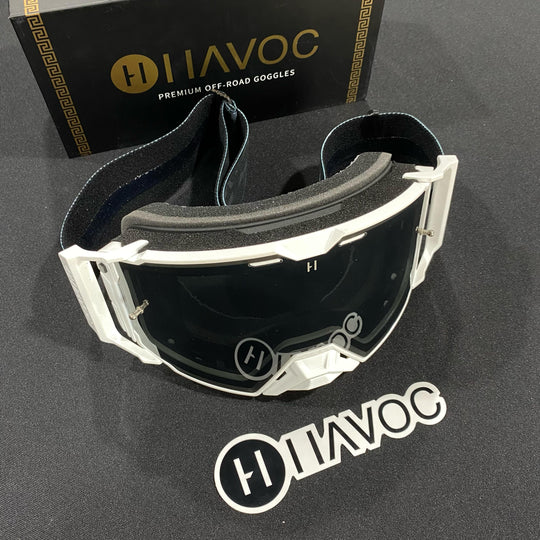 Black Camo Helios Stealth Camo Strap Smoke Lens White Frame, Each