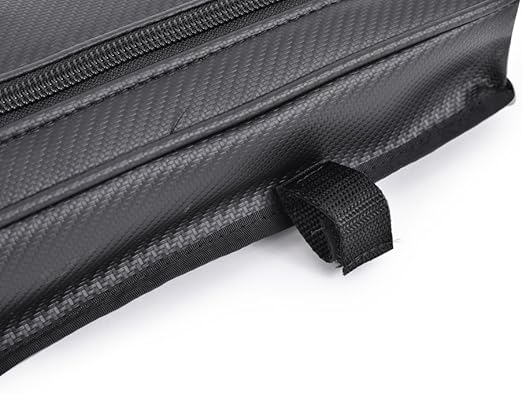 (PRP) (UTV28) Cargo Carrier, Stock Door Bag and Knee Pad, Front, Driver/Passenger, Vinyl, Carbon Fiber Black, Can-Am, Pair