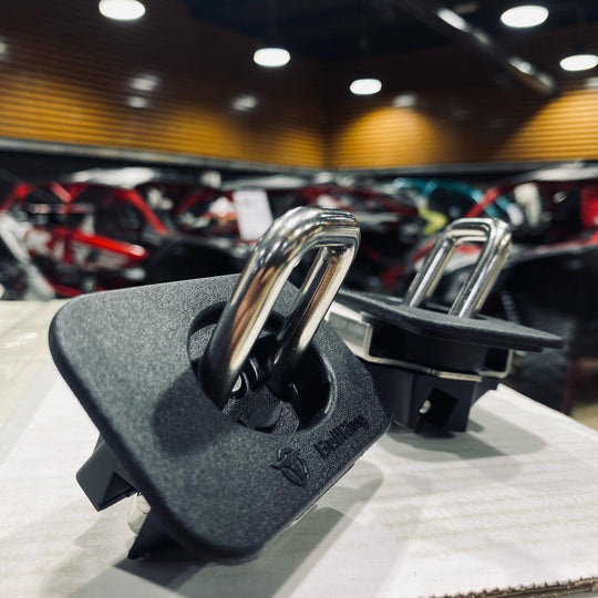 (PRP) (UTV28) Bull Ring, Flush Fit Angled Retractable, Tie-Down Anchor, Ford / 2015 & UP Ford F150 / 2017 & UP Ford Super Duty Pair