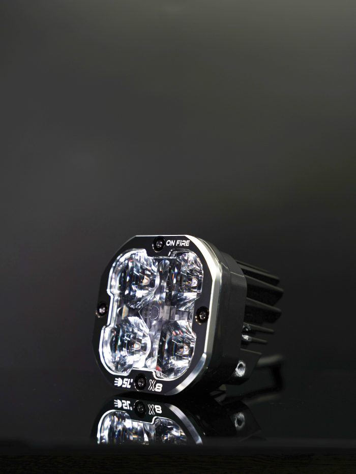 SPECIAL LIGHTING CAVOK X8 AUXILIARY LED LAMP PAIR ( ON FIRE )