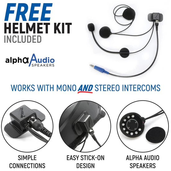 Polaris RS1 Complete UTV Communication Kit w/ BTH Headsets - Topspeed