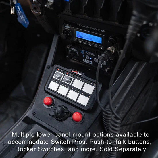 Polaris RZR PRO XP - Turbo R - Pro R - Complete Communication Kit with Intercom and 2-Way Radio w/ (2) FREE Alpha Audio Speakers & Mic Helmet Kit - Topspeed
