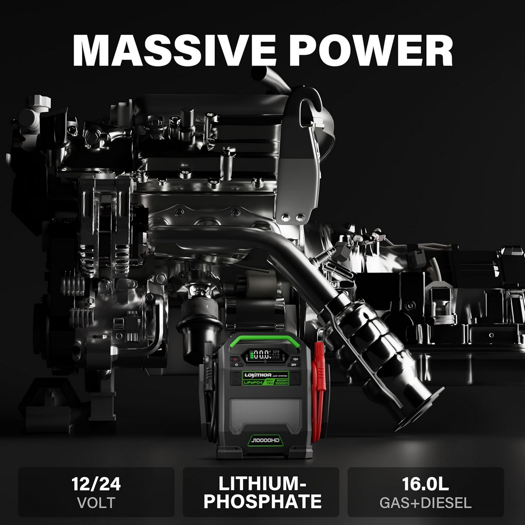 J10000HD 12V 10000 Amp and 24V 5000 Amp Jump Starter