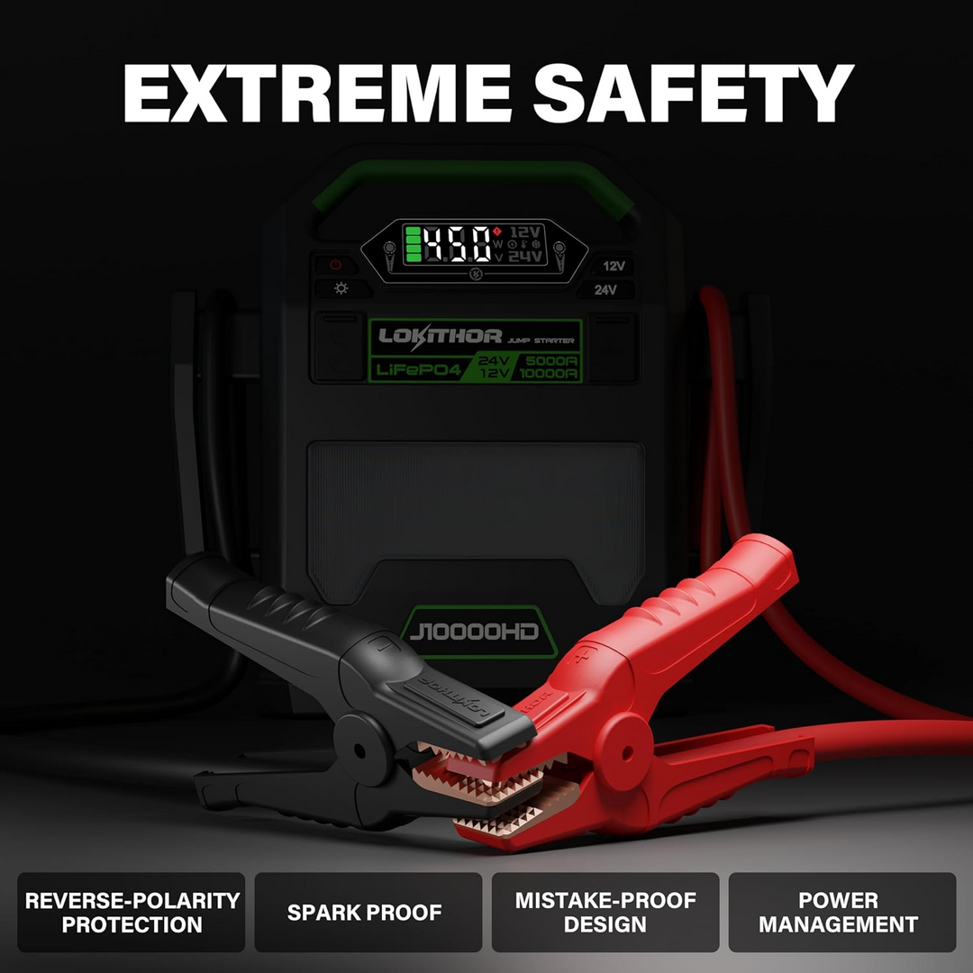 J10000HD 12V 10000 Amp and 24V 5000 Amp Jump Starter